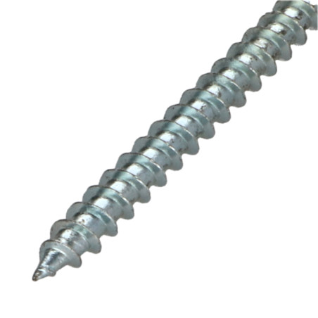 1 x Spanplattenschrauben Rundkopf Pozi N°3 6X80 Mit Gewinde 48 Verzinkt