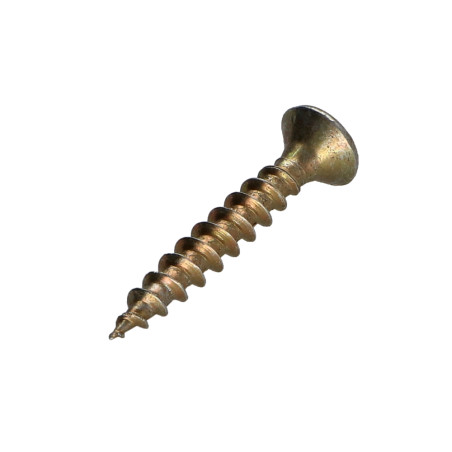 1 x Spanplattenschraube Senkkopf Pozi 5X45 Dichromat
