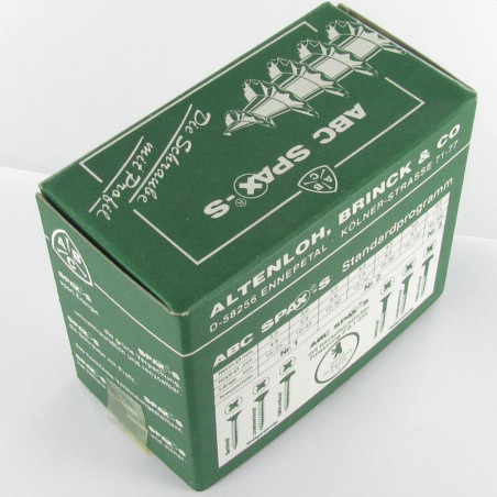 1 x Schraube Spax Senkkopfschraube Pozi N°2 3,5X40 Kopf-Durchmesser 7 Gesamtgewinde WIROX