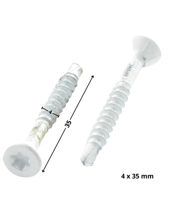1 x Spanplattenschraube Medium Senkkopf Gezahnt...