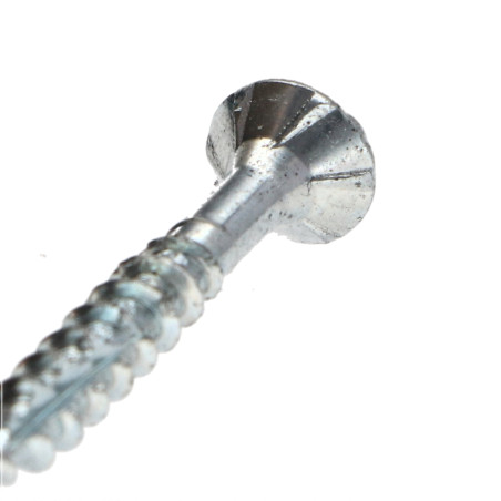 1 x Spanplattenschrauben TEKOR Senkkopfschraube Gezahnt Pozi N°2 4X25 cut Bohrspitze mit Typ 17 Spitze Gesamtgewinde