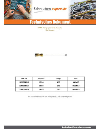 1 x BÜRSTE Von REINIGUNG Durchmesser 13 Für M8 M10