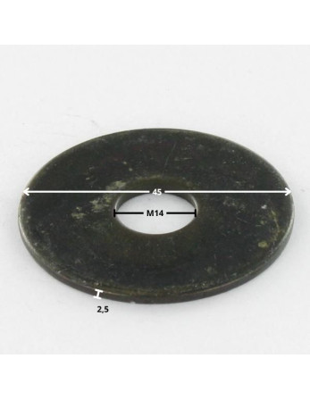 1 x Scheiben/Unterlegscheibe Flach M14x45x2,5...