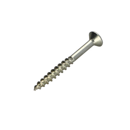 1 x Spanplattenschraube Senkkopf Pozi 3,5X35 Teilgewinde Dichromat