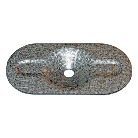 1 x Scheiben/Unterlegscheibe OVAL Befestigung ISOLIEREND 82x405,5x1 Verzinkt