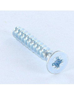 Schraube PVC Senkkopf Pozi 5X30 Gewinde 30 degrees Verzinkt