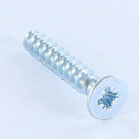 1 x Schraube PVC Senkkopf Pozi 5X30 Gewinde 30 degrees Verzinkt