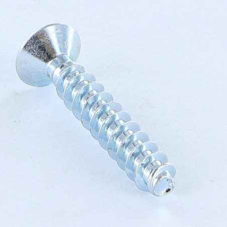 1 x Schraube PVC Senkkopf Pozi 5X30 Gewinde 30 degrees Verzinkt