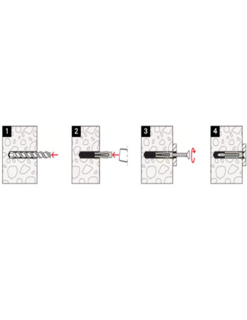 1 x Dübel METALL FM-MP3 12x50 M8 Verzinkt
