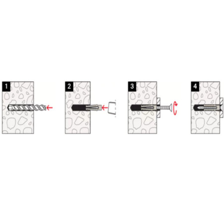 1 x Dübel METALL FM-MP3 12x50 M8 Verzinkt