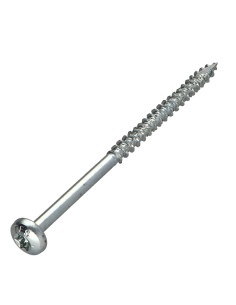 Spanplattenschrauben TEKOR Rundkopf T30 6x100 Teilgewinde...