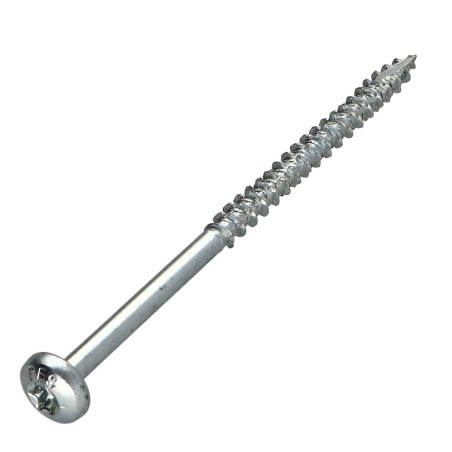 1 x Spanplattenschrauben TEKOR Rundkopf T30 6x100 Teilgewinde cut Bohrspitze mit Typ 17 Spitze Verzinkt