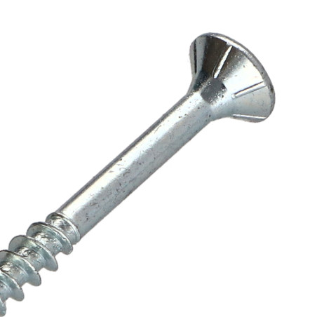 1 x Spanplattenschrauben TEKOR Senkkopfschraube Gezahnt Pozi N°2 5X60 Mit Gewinde 36 cut Bohrspitze mit Typ 17 Spitze