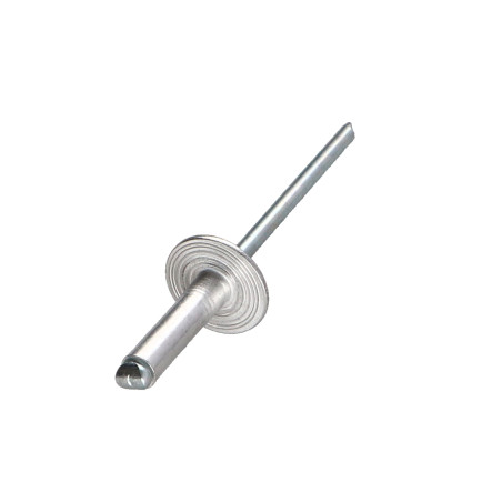 1 x Blindniete Aluminio Vástago acero 3,2 x 8 Klemmdicke 3 für 5 Extra breiter Kopf ALX