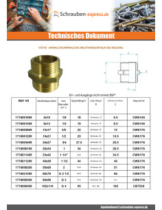 Doppelnippel FEIGE 280 Männlich / Männlich 66x76 (2"1/2)... 2