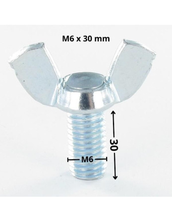 1 x Schraube Flügel M6X30 Amerikanische Form...