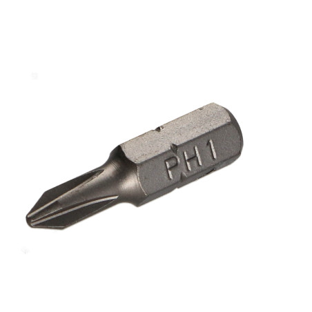 1 x Biteinsatz Industrielle Qualität 1/4" C6.3 Phillips 1 Länge 25