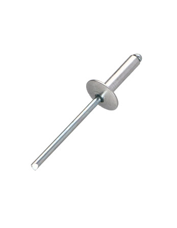 1 x Blindniete Aluminio Vástago acero 4,8 x 14...