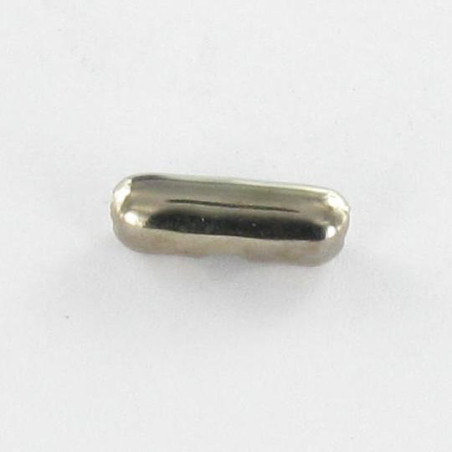 1 x Verbinderplatte Verschromtem Messing Für Kette Von 2,5