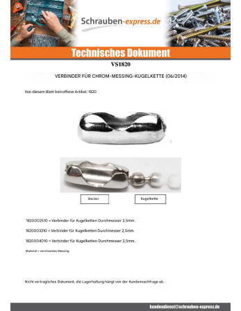 1 x Verbinderplatte Verschromtem Messing Für...