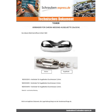 1 x Verbinderplatte Verschromtem Messing Für Kette Von 2,5