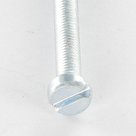 1 x Metallschrauben Zylindrischer Flachkopf Gespalten M3X8 Verzinkt Mikroschrauben