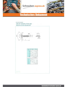 Spanplattenschrauben Senkkopfschraube Gespalten 4X17... 2