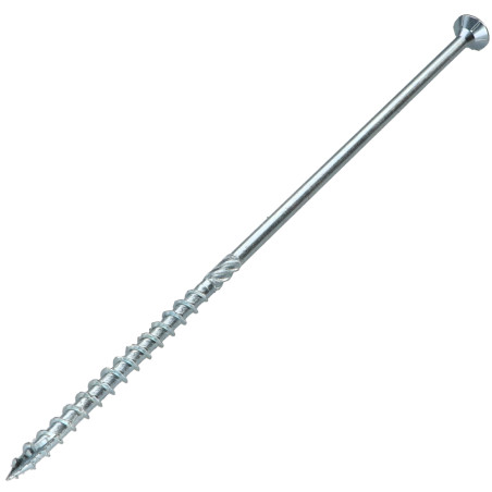 1 x Rahmenschraube tekor Senkkopfschraube Gezahnt T40 8 x 380 Mit Gewinde 80 cut Bohrspitze mit Typ 17 Spitze Verzinkt