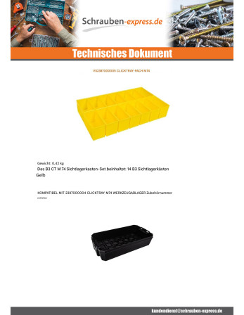1 x FACH Klicktray M74