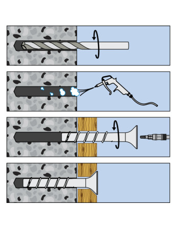 1 x Betonschraube Senkkopfschraube TORX 5X50...