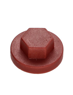 Kappe Sechskantkopf Polyethylen RAL8012 rotbraun für...