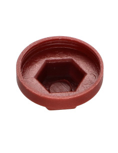 Kappe Sechskantkopf Polyethylen RAL8012 rotbraun für... 2