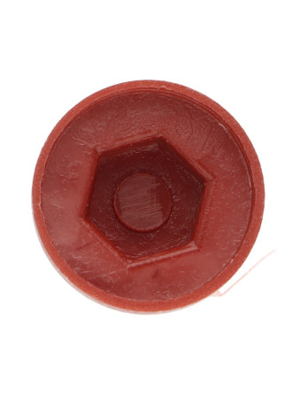 1 x Kappe Sechskantkopf Polyethylen RAL8012...