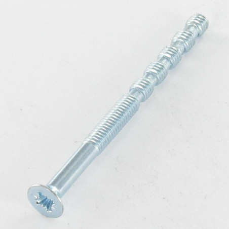 1 x Metallschrauben Senkkopfschraube Pozi PZ3 M4X55 Mit Gewinde 25 Secable Verzinkt