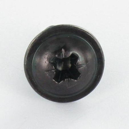 1 x Blechschraube Flachrundkopfschraube Pozi 4,8X13 Stahl schwarz verzinkt Ohne Nagel