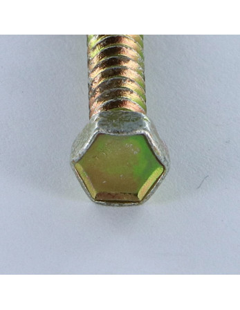 1 x Blechschraube Sechskantkopf 3,5 x 25 Dichromat