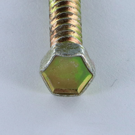 1 x Blechschraube Sechskantkopf 3,5 x 25 Dichromat