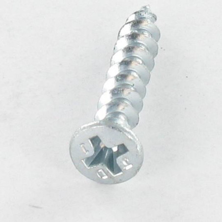 1 x Schraube HARDWARE/PVC Senkkopf Phillips 4,2X45 Verzinkt RAL9016 signalweiß