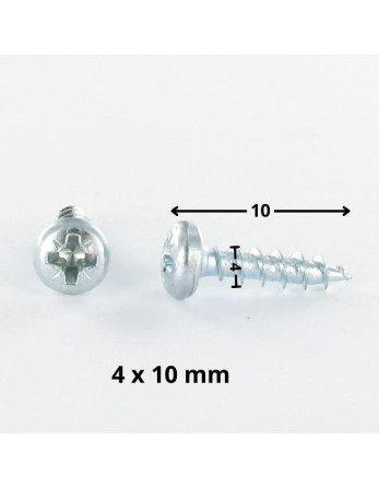 1 x Spanplattenschrauben Rundkopf Pozi N°2 4X10...