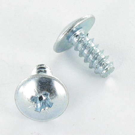 1 x Blechschraube Flachrundkopfschraube Pozi 2,9 x 6,5 Verzinkt Ohne Nagel