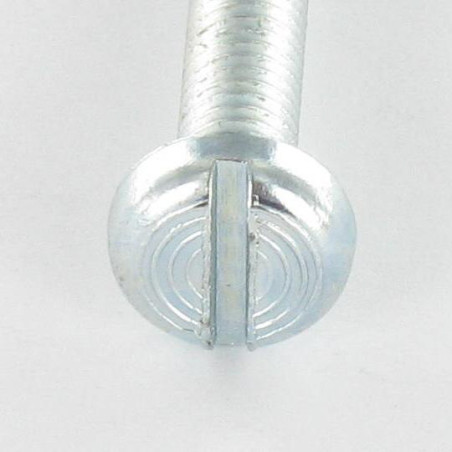 1 x Metallschrauben Breiter zylindrischer Halbrundkopf Gespalten M6x20 Verzinkt