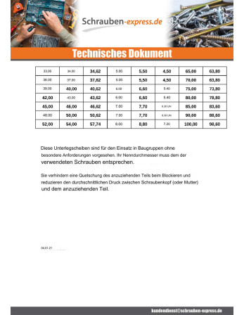 1 x Scheiben/Unterlegscheibe Flach M4x10x0,8 M...
