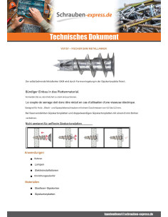 Dübel Metallisch Fischer GKM12 mit Schrauben 4,5 x 35 2