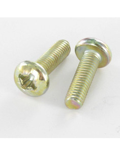 Metallschrauben breitem gewölbtem kopf Pozi PZ4 M6x20...