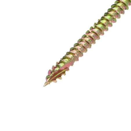 1 x Spanplattenschrauben Senkkopfschraube Pozi N°2 5X40 Gesamtgewinde cut Bohrspitze mit Typ 17 Spitze Dichromat