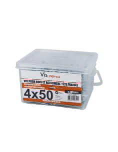 Eimer Von 385 Spanplattenschraube 4X50 Senkkopf Pozi 2...