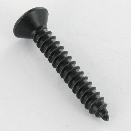 1 x Blechschraube Flacher Senkkopf Pozi 4,8 x 16 Stahl schwarz verzinkt