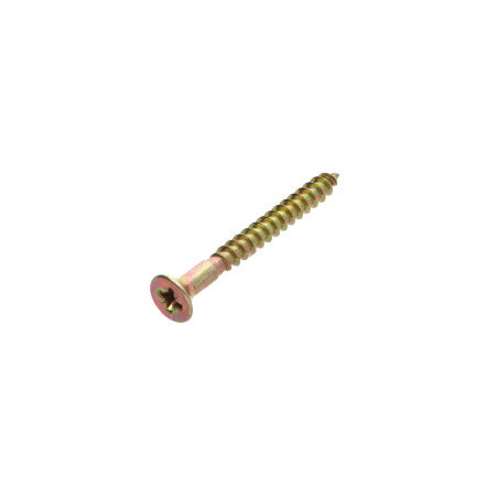 1 x Spanplattenschrauben Senkkopfschraube Pozi N°2 4,5X40 Gebohrt Dichromat