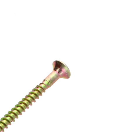 1 x Spanplattenschrauben Senkkopfschraube Pozi N°2 4,5X40 Gebohrt Dichromat