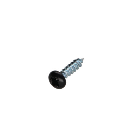 1 x Spanplattenschrauben Rundkopf Pozi N°2 3,5 x 15 Verzinkt Schwarzer Lack RAL9005 tiefschwarz